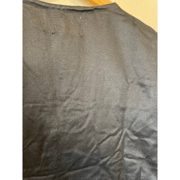 VTG TanTrums Whimsy Goth Striped Embroidered Metallic Button Up Cotton Vest Med - Picture 4 of 10
